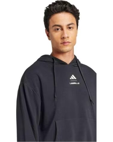 ADIDAS FELPA CON CAPPUCCIO LES MILLS UOMO NEGRO