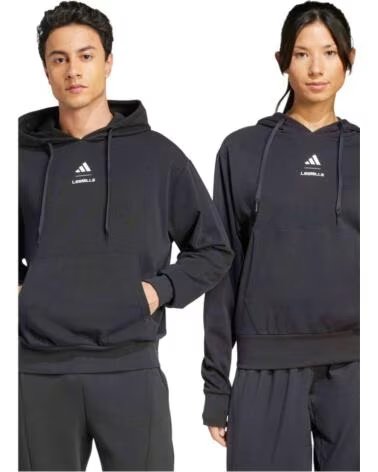 ADIDAS FELPA CON CAPPUCCIO LES MILLS UOMO NEGRO