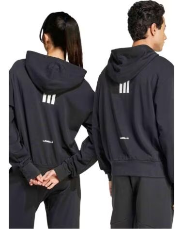 ADIDAS FELPA CON CAPPUCCIO LES MILLS UOMO NEGRO