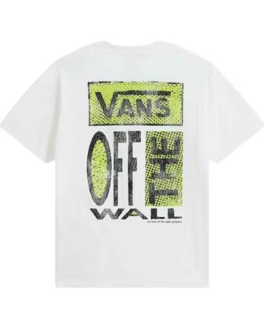 VANS OFF THE WALL Camiseta De Manga Corta Vans Cut And Paste Ss Tee White Black en blanco para hombre WHITE