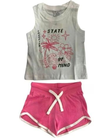 CHAMPION ENSEMBLE T-SHIRT ET SHORT ORANGE POUR GARÇON NARANJA