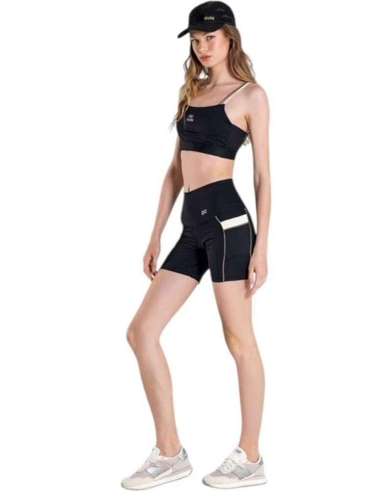 DITCHIL Short Calix Negro Sh2158-900 Mallas Cortas Mujer NEGRO