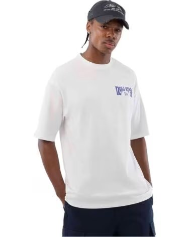 NEW ERA YORK PIZZA HERREN T-SHIRT WEISS BLANCO