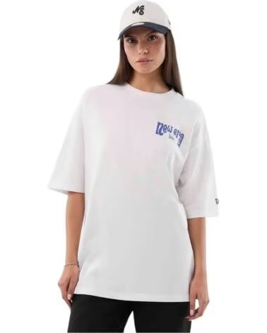 NEW ERA YORK PIZZA HERREN T-SHIRT WEISS BLANCO