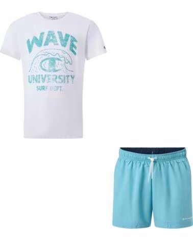 CHAMPION JUNGEN T-SHIRT IN WEISS BLANCO