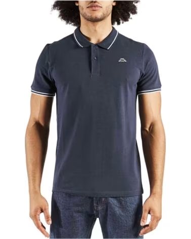 KAPPA POLO À MANCHES COURTES 351683WA05 POUR HOMME BLEU MARINE MULTICOLOR