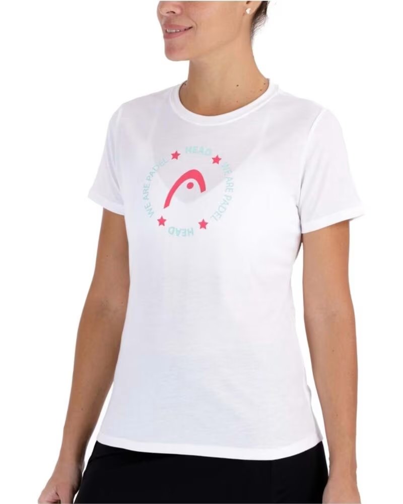 HEAD T-SHIRT A MANICA CORTA 814701 WH DA DONNA BLANCO