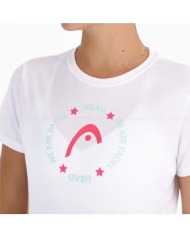 HEAD T-SHIRT A MANICA CORTA 814701 WH DA DONNA BLANCO