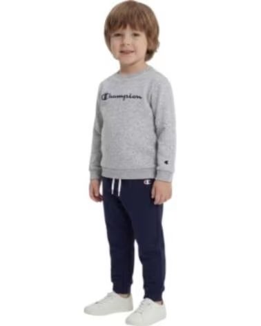 CHAMPION SURVÊTEMENT SWEATSUITS BLEU MARINE GRIS 307327-EM021 ENSEMBLE GARÇON FILLE