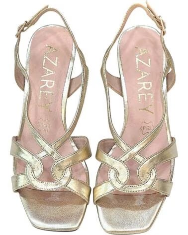 SANDALES À TALONS AZAREY POUR FEMME EN COULEUR OR ORO