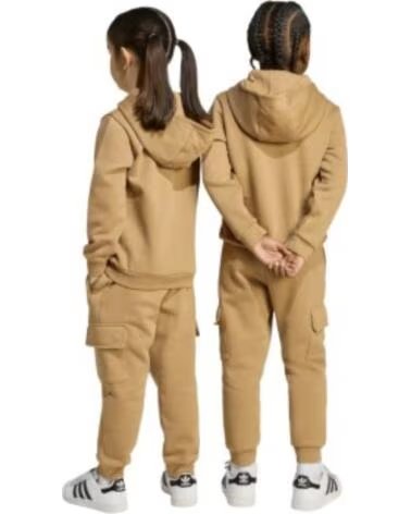 ADIDAS CHÁNDAL HOODIE CARGO MARRÓN JY4878 CONJUNTO NIÑO NIÑA