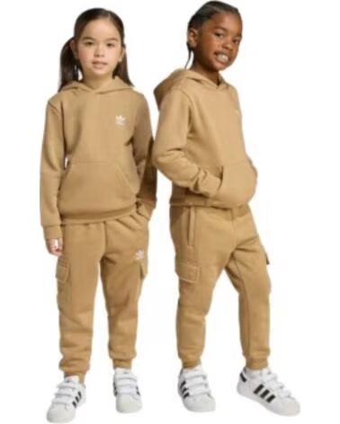 ADIDAS CHÁNDAL HOODIE CARGO MARRÓN JY4878 CONJUNTO NIÑO NIÑA