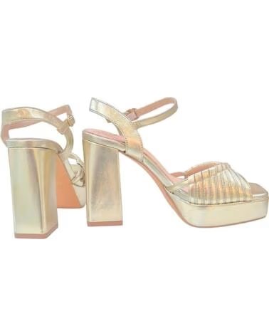 AZAREY SANDALES À TALONS HAUTS AVEC PLATEFORME POUR FEMME OR ORO