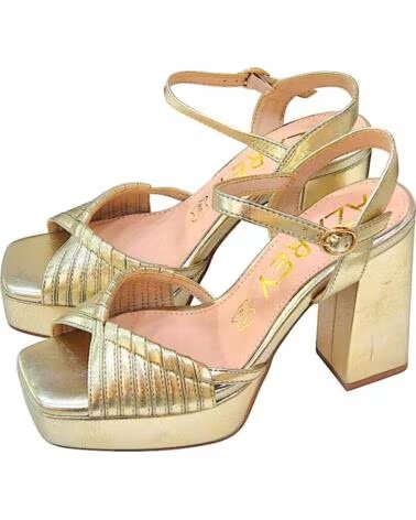 AZAREY SANDALES À TALONS HAUTS AVEC PLATEFORME POUR FEMME OR ORO