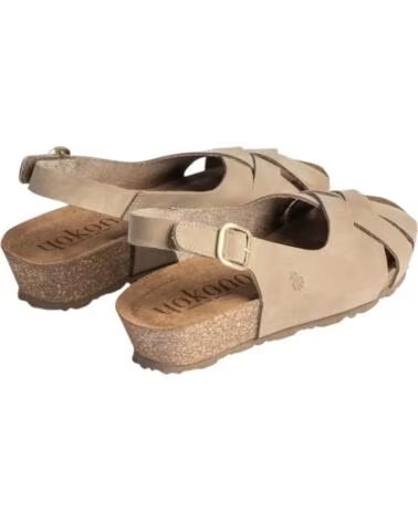 YOKONO SANDALES EN CUIR POUR FEMME BEIGE