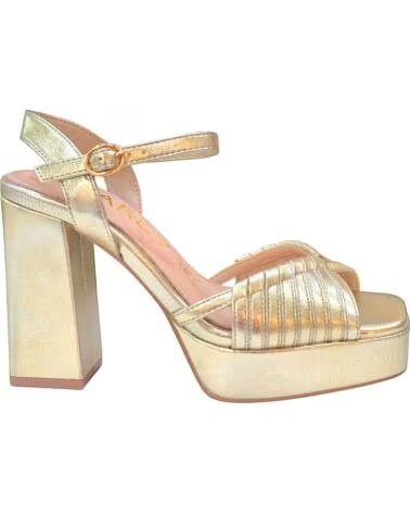 AZAREY SANDALES À TALONS HAUTS AVEC PLATEFORME POUR FEMME OR ORO