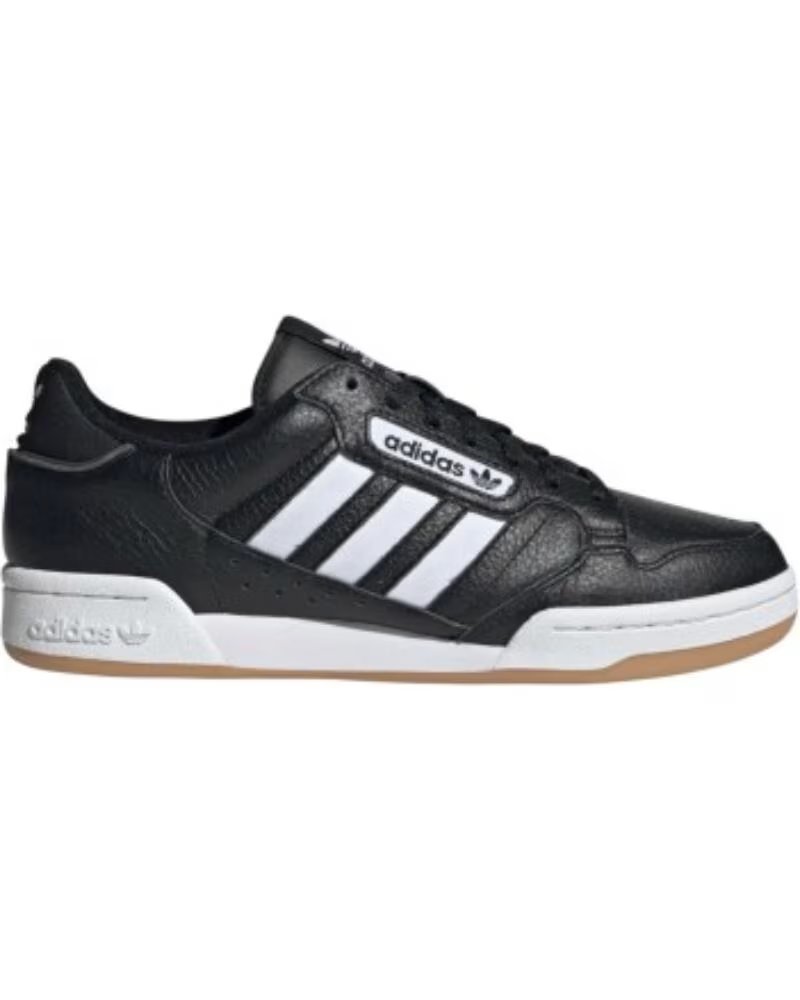 ADIDAS BASKETS CONTINENTAL 80 STRIPES JQ9063 CASUAL SNEAKER HOMME NOIR BLANC