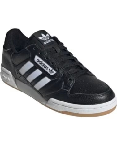 ADIDAS BASKETS CONTINENTAL 80 STRIPES JQ9063 CASUAL SNEAKER HOMME NOIR BLANC