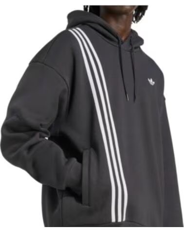 ADIDAS FELPA FRONT ST HD NERO JV9879 HOODIE UOMO