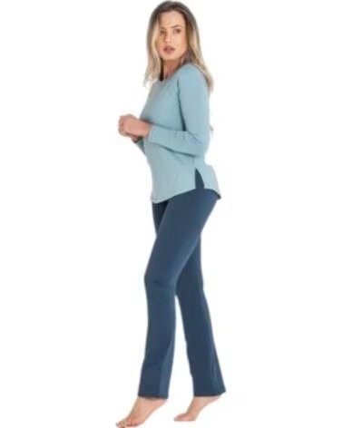 DITCHIL MAGLIETTA LONG SLEEVE DIVA CELESTE LS1035-409 DONNA MANICA LUNGA