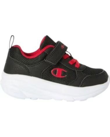 CHAMPION SCARPE HRO B TD LOW CUT SHOE NERO ROSSO S32997-KK005 RUNNING BAMBINO