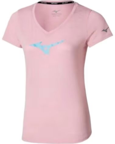 MIZUNO T-SHIRT IMPULSE CORE RUNBIRD ROSE MAUVE BLEACHED J2GAC710-61 RUNNING FEMME