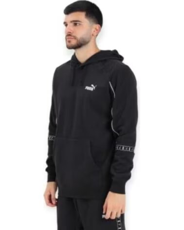 PUMA FELPA ESSENTIALS TAPE LAYOUT D 688262-01 CASUAL UOMO