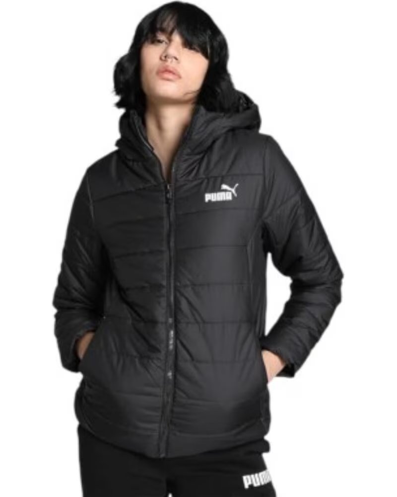 PUMA PIUMINO ESSENTIAL PADDED JACKET NERO 848940-01 DONNA