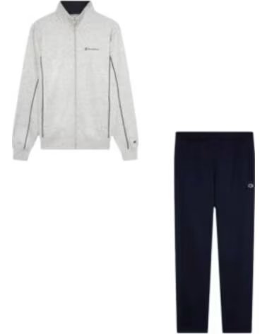 CHAMPION SURVÊTEMENT SWEATSUIT GRIS ET BLEU MARINE 221787-EM021 ENSEMBLE CASUAL HOMME