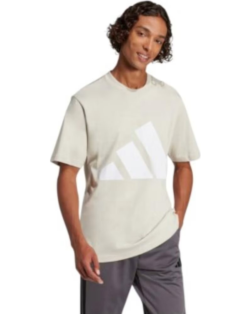 ADIDAS T-SHIRT BIG LOGO SJ BLAUGRÜN WEISS JE8933 CASUAL HERREN