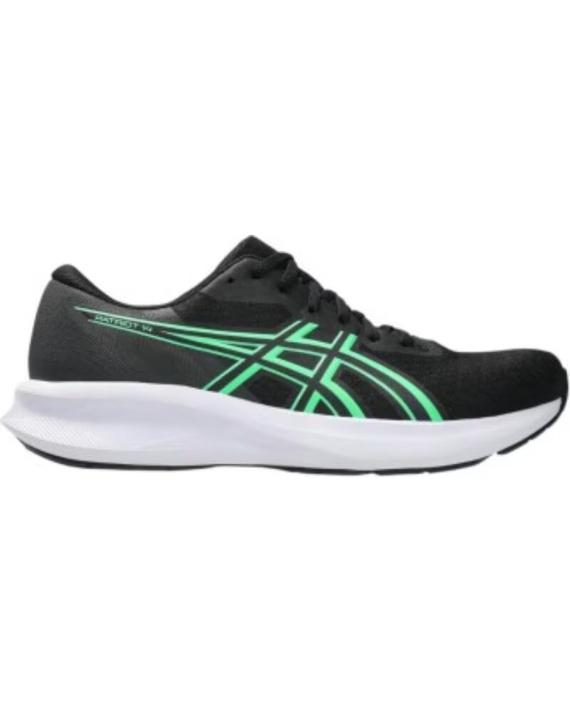 ASICS CHAUSSURES DE RUNNING PATRIOT 14 1011C050-006 HOMME BLACK-VITAL GREEN