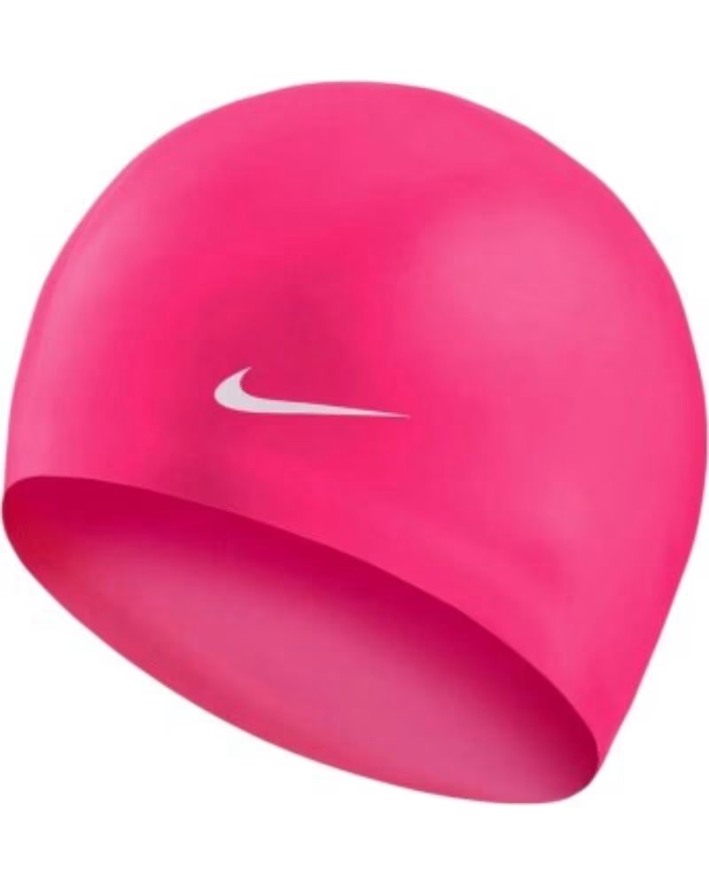 NIKE BONNET DE BAIN SOLID SILICONE 93060-672 PISCINE ADULTE UNISEXE ROSE ROSA