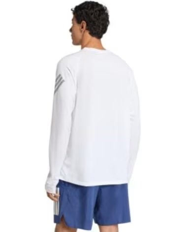 ADIDAS T-SHIRT ADI365 LONG SLEEVE KE6830 RUNNING HERREN WEISS NEGRO