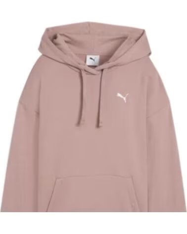 PUMA FELPA ESSENTIALS CONFORT FRENCH TERRY SANDSTONE HOODIE DONNA 682387-88 ROJO
