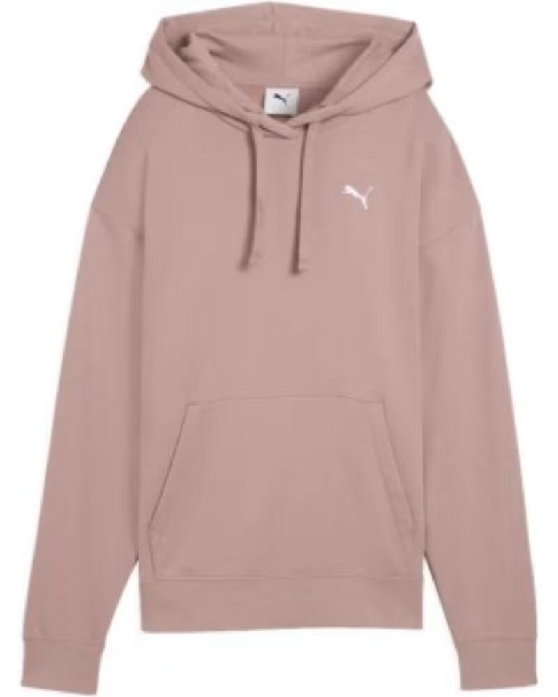 PUMA FELPA ESSENTIALS CONFORT FRENCH TERRY SANDSTONE HOODIE DONNA 682387-88 ROJO