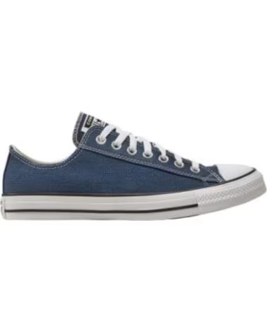 CONVERSE BASKETS CHUCK TAYLOR ALL STAR CANVAS JACQUARD OX BLEU MARINE A08729C