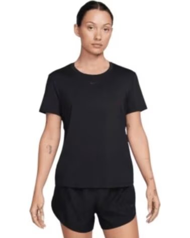 NIKE T-SHIRT NK ONE CLASSIC DRY-FIT SHORT SLEEVE TOP NOIR FN2798-013 FITNESS FEMME NEGRO
