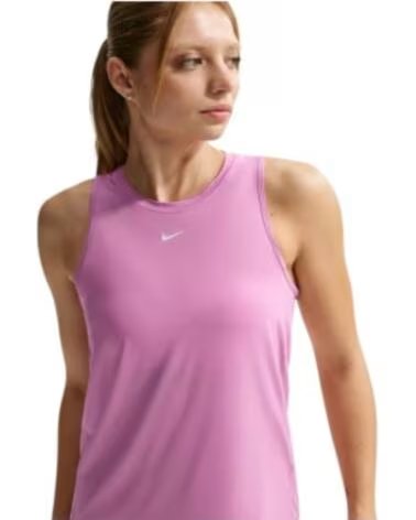 NIKE CANOTTA ONE CLASSIC DRY FIT TANK TOP FN2808-503 FITNESS ROSA