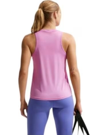 NIKE CANOTTA ONE CLASSIC DRY FIT TANK TOP FN2808-503 FITNESS ROSA