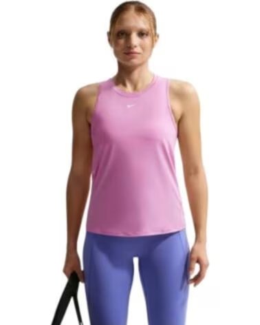 NIKE CANOTTA ONE CLASSIC DRY FIT TANK TOP FN2808-503 FITNESS ROSA