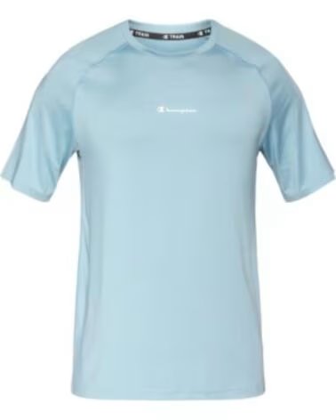 CHAMPION T-SHIRT SS QUICK DRY ATHLETIC FIT CELESTE 221750-BS221 FITNESS HERREN AZUL