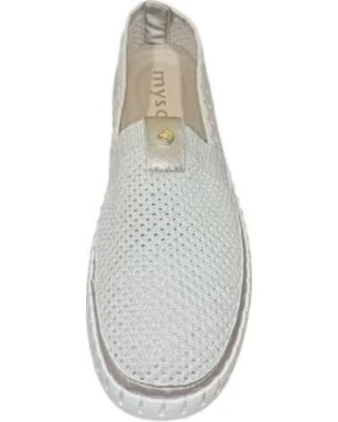 MYSOFT SAPATOS REDE PLATINA 26M352-PL TÉNIS CONFORTÁVEIS MULHER DOURADO DORADO