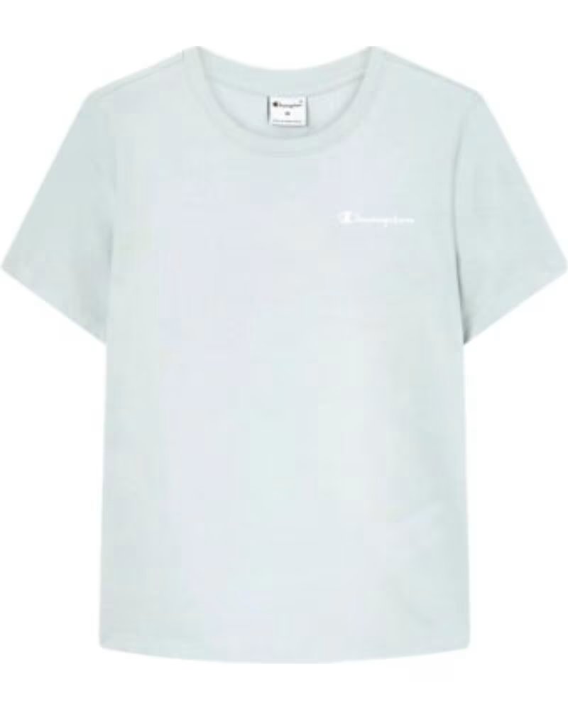 CHAMPION T-SHIRT SS LOGO SCRIPT ICONS CELESTE 118408-BS224 DÉCONTRACTÉ AZUL
