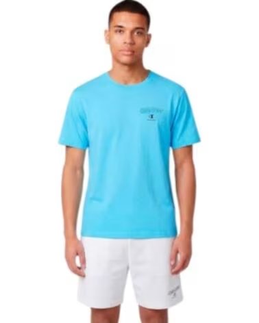 CHAMPION CASUAL HERREN T-SHIRT BLAU 222280-BS226 AZUL