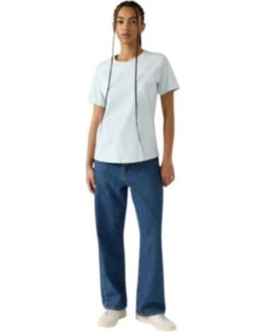 CHAMPION T-SHIRT SS LOGO SCRIPT ICONS CELESTE 118408-BS224 DÉCONTRACTÉ AZUL