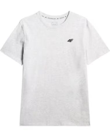 4F T-SHIRT JACK M3341 REGULAR FIT WMM00TTSHM3341-27S CASUAL GRIS
