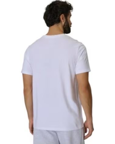 4F T-SHIRT JACK M3341 REGULAR FIT WEISS WMM00TTSHM3341-10S HERREN CASUAL BLANCO