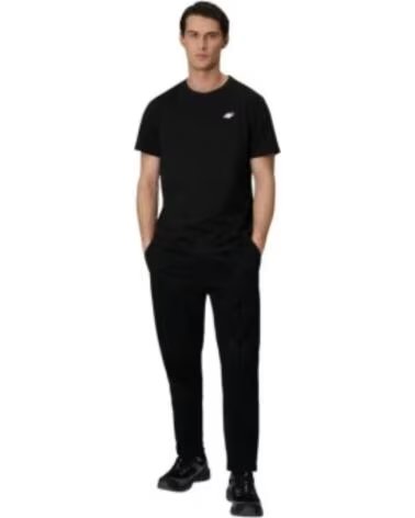 4F T-SHIRT JACK M3341 REGULAR FIT WMM00TTSHM3341-20S HERREN SCHWARZ NEGRO