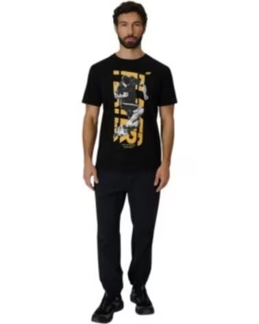 4F FUSSBALL T-SHIRT M3330 WSS26TTSHM3330-20S CASUAL HERREN SCHWARZ NEGRO