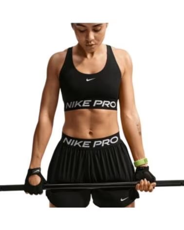 NIKE PRO DF 365 LS BRA SPORT-BH SCHWARZ IQ1035-010 DAMEN BH NEGRO
